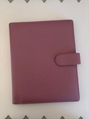 CLEARANCE Jane's Agenda Saffiano Vegan Leather Wrap Cover Junior Size for 1.25